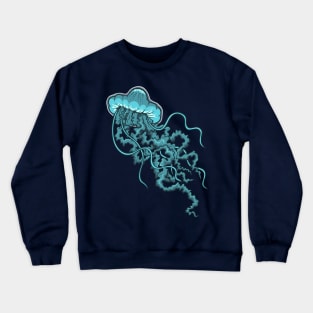 Blue Jellyfish Crewneck Sweatshirt